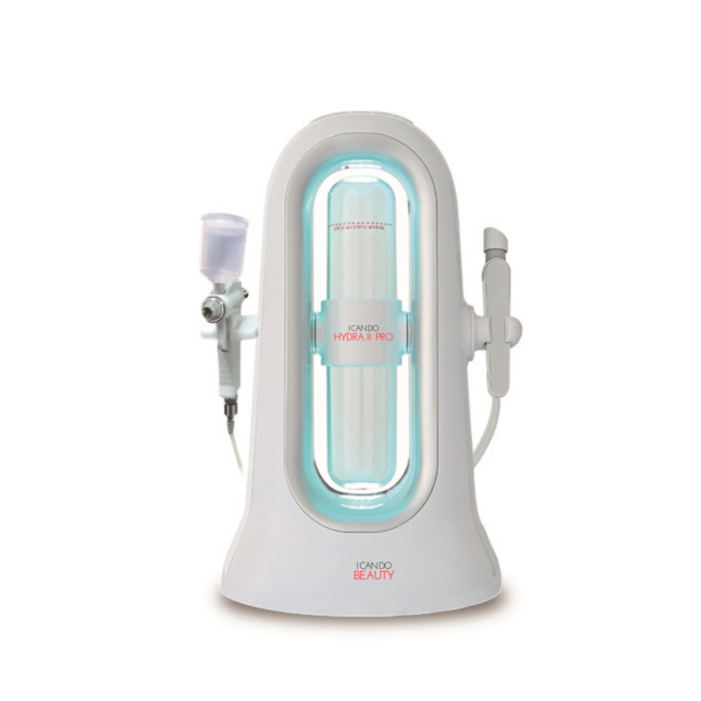 Hydrafacial aquabrasie microdermabrasie behandeling met ICANDOHYDRA voor thuisgebruik