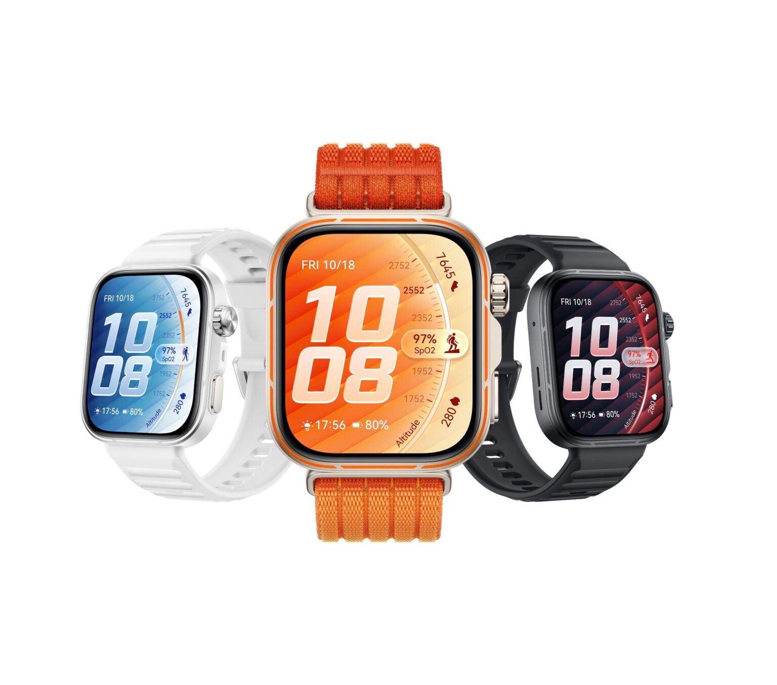 HUAWEI WATCH FIT 5 Pro smartwatch met AMOLED-display, Sapphire Glass scherm en fitness tracking functies voor actieve levenss